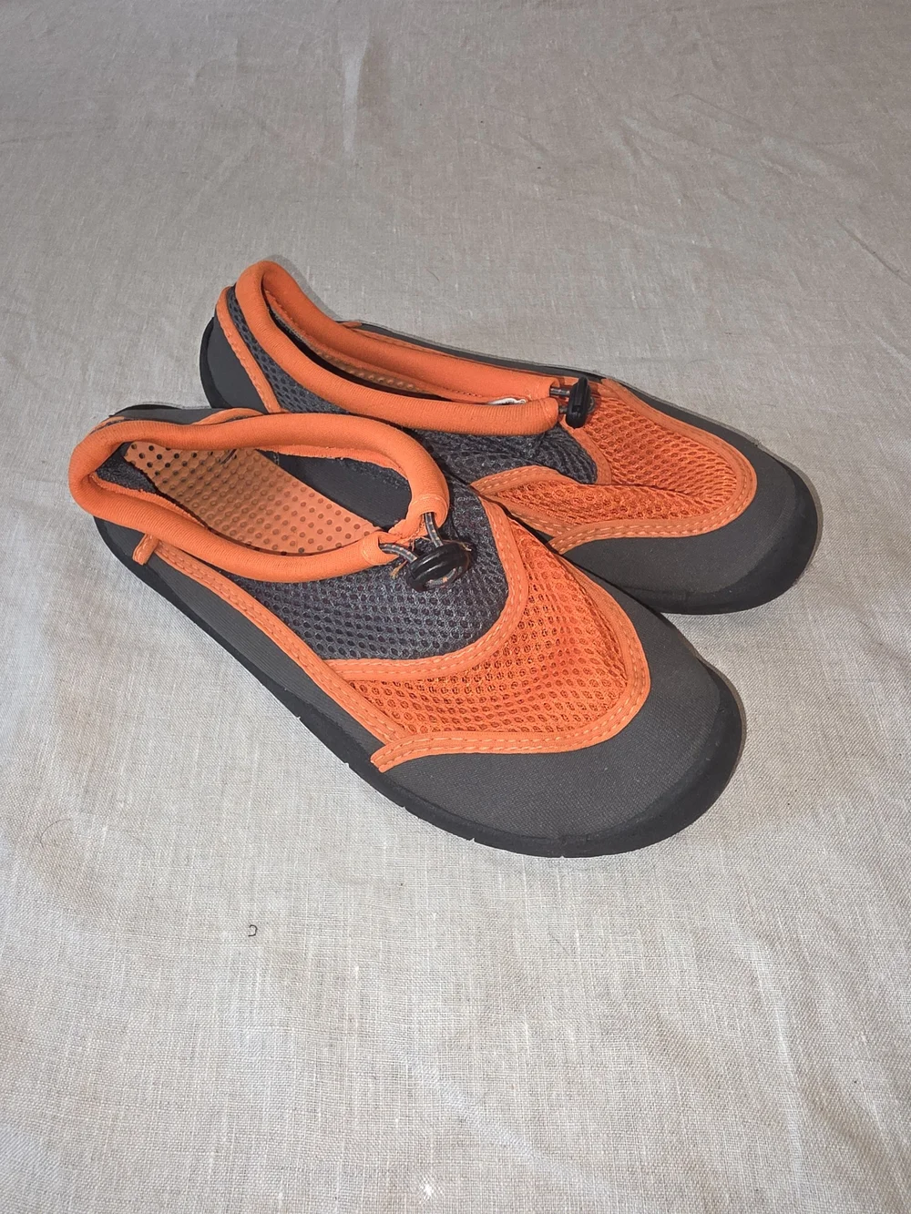 wonder nation Orange and Gray Kids Water Shoes with Toggle